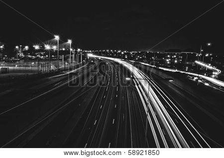 Motorway at night