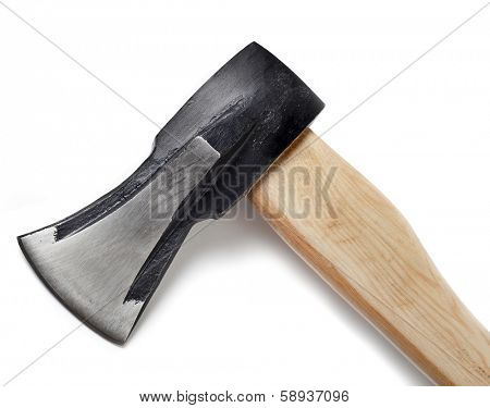Black axe isolated on white background