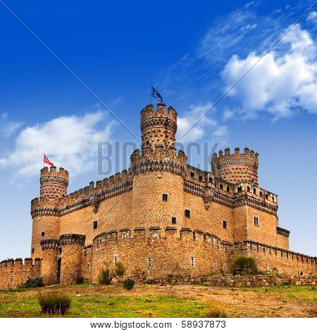 Castle  Manzanares el Real, Madrid ,Spain 
