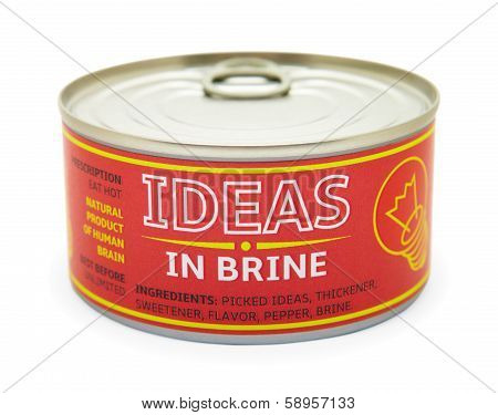 Concept Of Creativity. Tin Can.