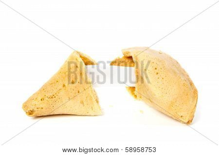 Opened Fortune Cookie Without Text