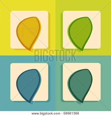 modern flat icon set for web and mobile application