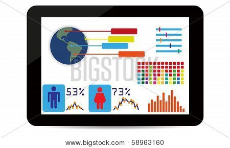 Vector Infographic Computer
