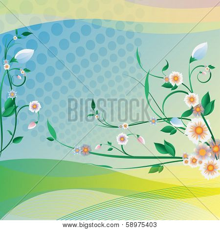 Abstract floral background