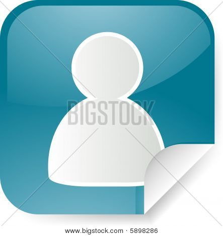 Gebruiker symbool Sticker