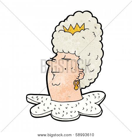 cartoon queen head