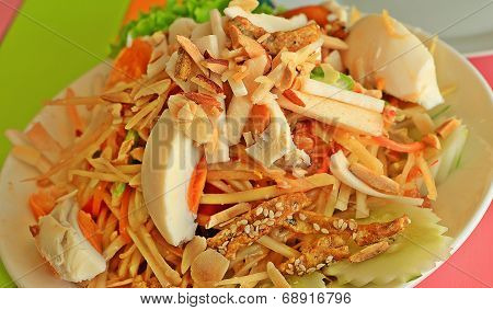 Almond Papaya Salad