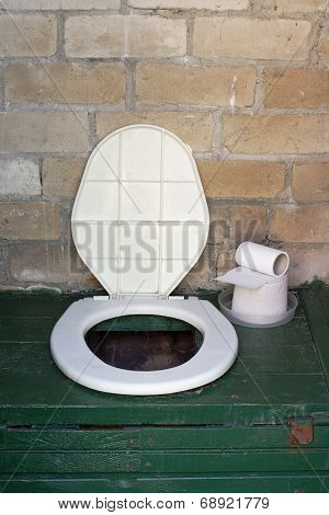 Rural Outhouse Toilet Bowl