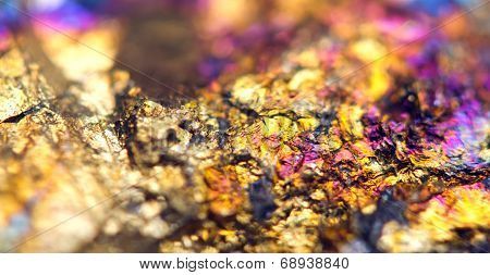 Beautiful Background . Jewel Ore.  Macro. Extreme Closeup