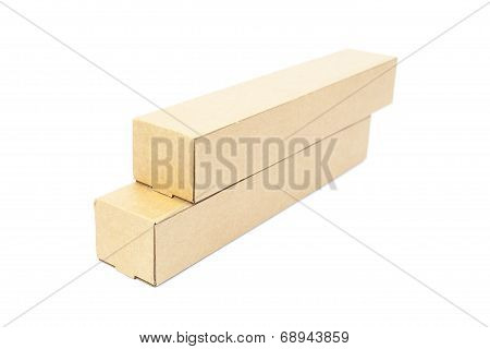 Brown Cardboard Cylinder.