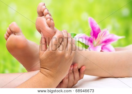 Hands Doing Foot Massage