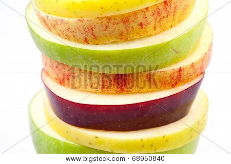 Sliced Apples Background