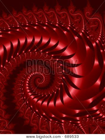 Frattale Rosso metallizzato serpente
