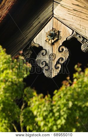Japan, Kyoto, Tenryuji Temple architectural detail, close-up