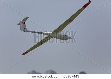 Radio Controlled Model Airplane In Flight