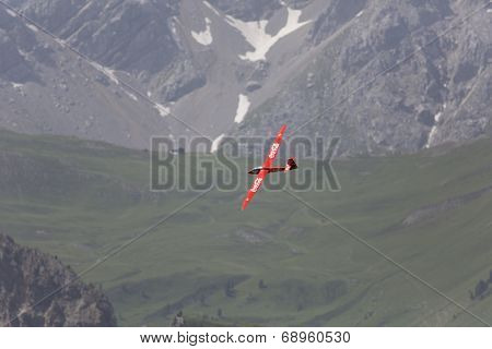 Radio Controlled Model Airplane In Flight