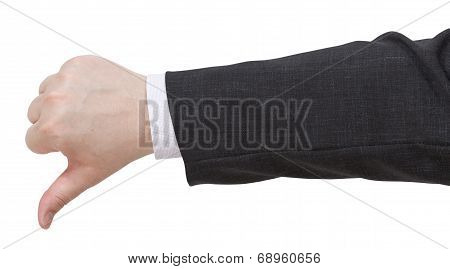 Thumbs Down - Hand Gesture