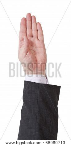 Counting By Four Fingers - Hand Gesture