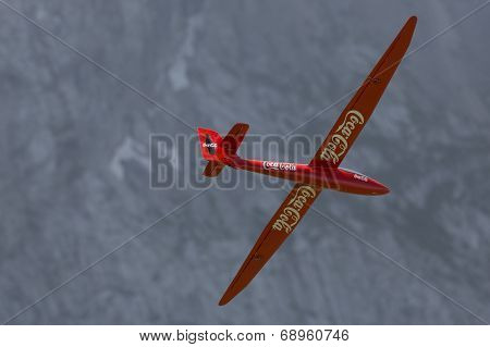 Radio Controlled Model Airplane In Flight