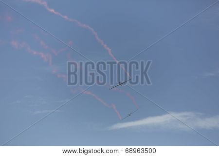 Radio Controlled Model Airplane In Flight