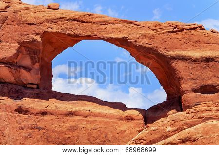 Red Brown Skyline Arch Rock Canyon Arches National Park Moab Utah