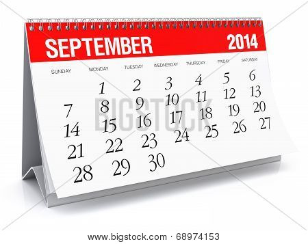 September 2014 - Calendar