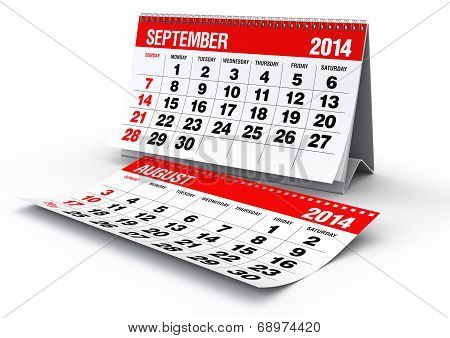September 2014 - Calendar