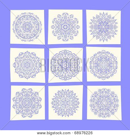 Set Of Snowflakes