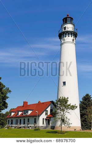 Wind Point Lighthouse In Wisconsin