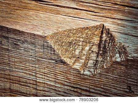 Notch In Old Wood