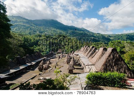 Traditional village of Bena in central Flores