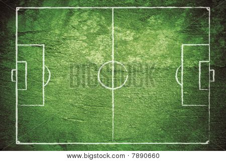 Grunge fotboll bakgrund