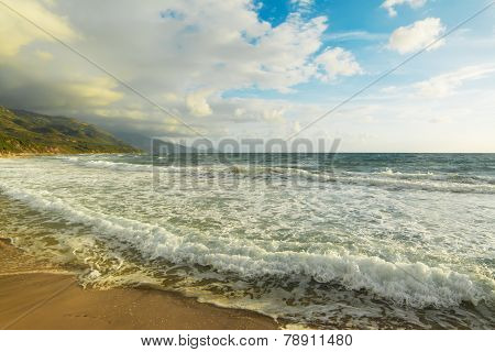 Wavy Shore In La Speranza Beach