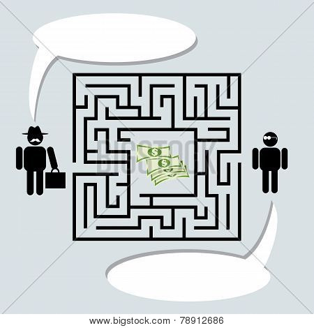 Money In Maze
