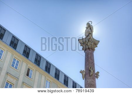 Saint Anne Column In Innsbruck, Austria.