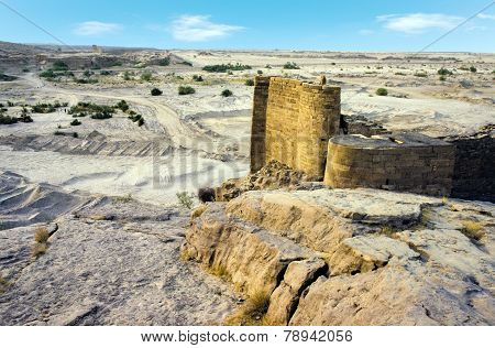 Ruins Of Old Historic Dam In Marib, Yemen