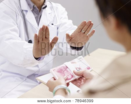 Doctor Refusing Kickbacks