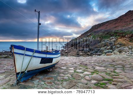 Fishing Boat On A Beach