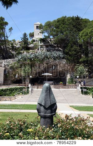 VEPRIC, CROATIA - JUNE 07: Shrine of Our Lady of Lourdes in Vepric, Croatia, on June 07, 2012. 