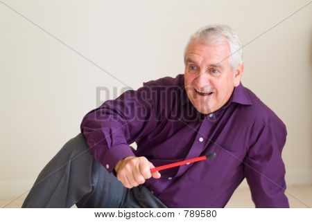 anziani uomo sorridente