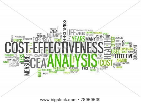 Word Cloud Cost-effectiveness Analysis