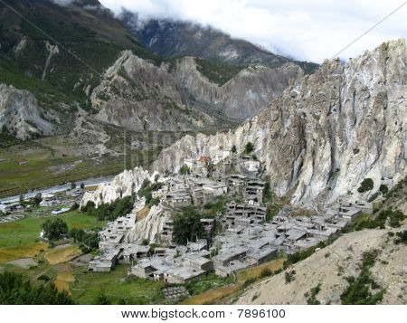 Tibetian village udsigt