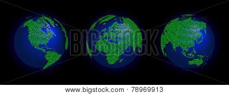 Electronic World 3 Globes