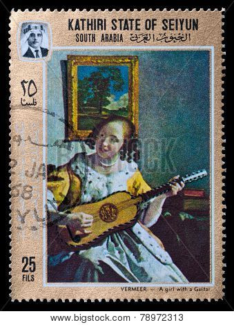 Young Girl With A Guitar
