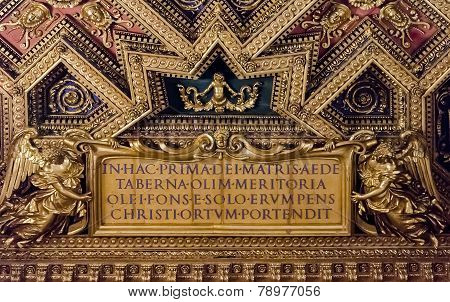 Santa Maria Trastevere Church In Rome, Italy