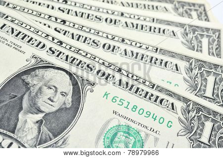 one dollar bills