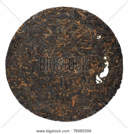 Ripe Puerh Cake Isolated
