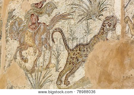 frescoes on the ruins of Carthage