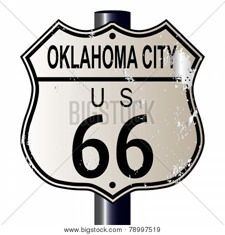 Oklahoma City Route 66 Sign