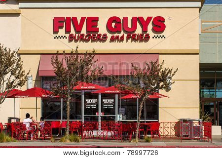 Five Guys Restaurant Exterior